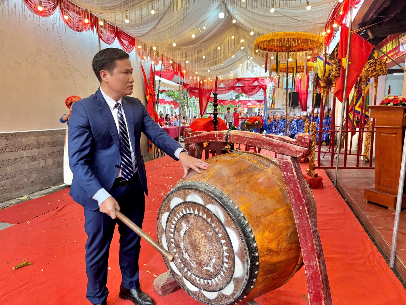 Hoài Đức: Lãnh đạo xã dâng lễ tại các lễ hội truyền thống tháng Giêng năm Bính Ngọ 2026- Ảnh 5.