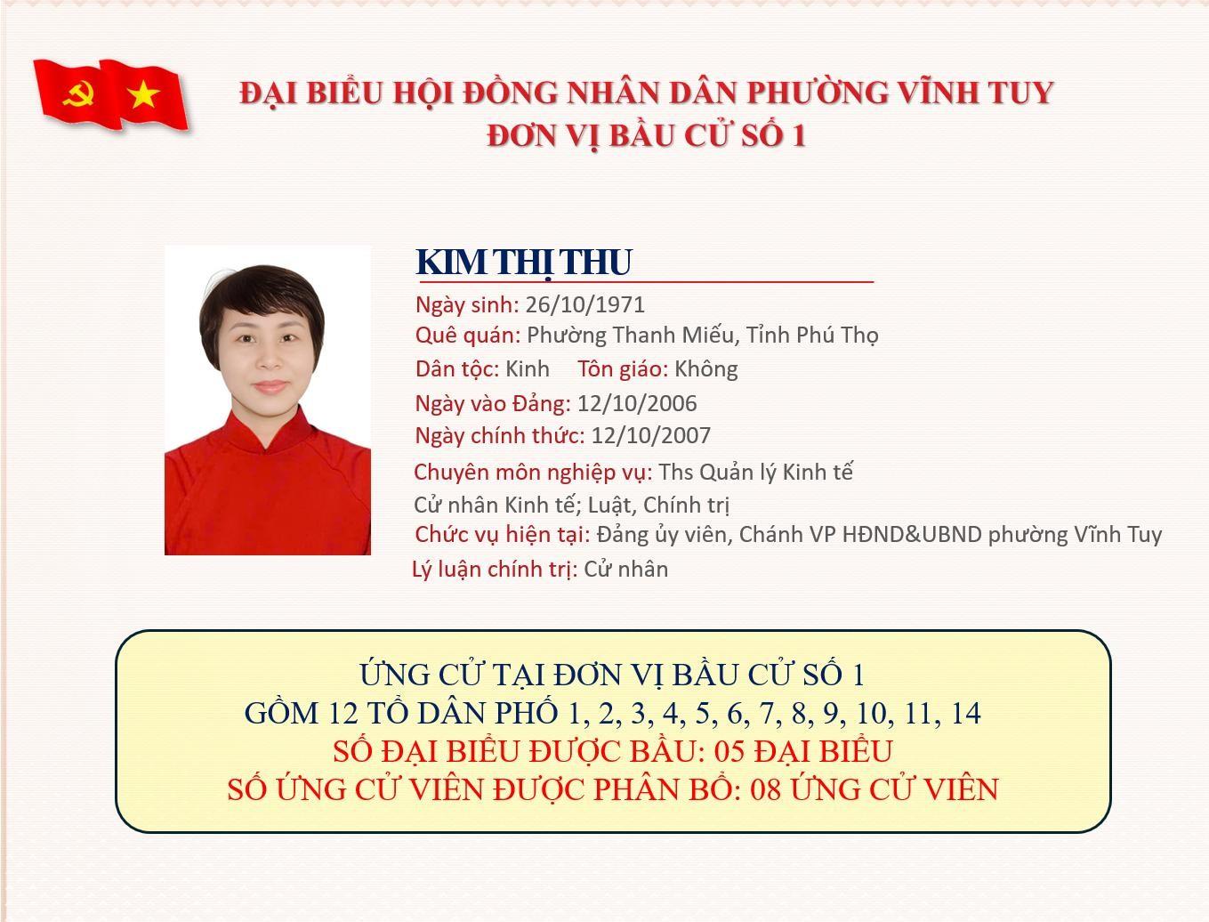 DANH SÁCH CHÍNH THỨC NHỮNG NGƯỜI ỨNG CỬ ĐẠI BIỂU HỘI ĐỒNG NHÂN DÂN PHƯỜNG VĨNH TUY NHIỆM KỲ 2026-2031: ĐƠN VỊ BẦU CỬ SỐ 01 GỒM CÁC TỔ DÂN PHỐ SỐ: 1, 2, 3, 4, 5, 6, 7, 8, 9, 10, 11, 14.- Ảnh 6.