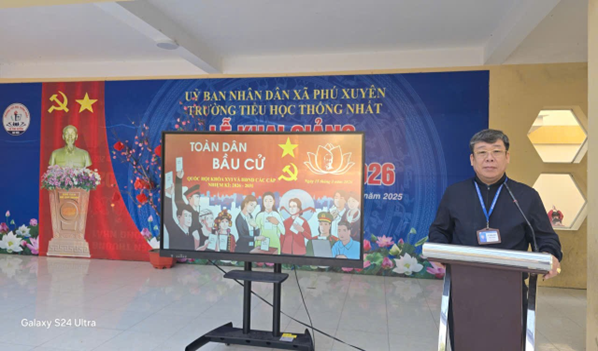 Ngành Giáo dục xã Phú Xuyên đẩy mạnh tuyên truyền, lan tỏa ý nghĩa ngày bầu cử đại biểu Quốc hội và HĐND các cấp nhiệm kỳ 2026-2031- Ảnh 4.