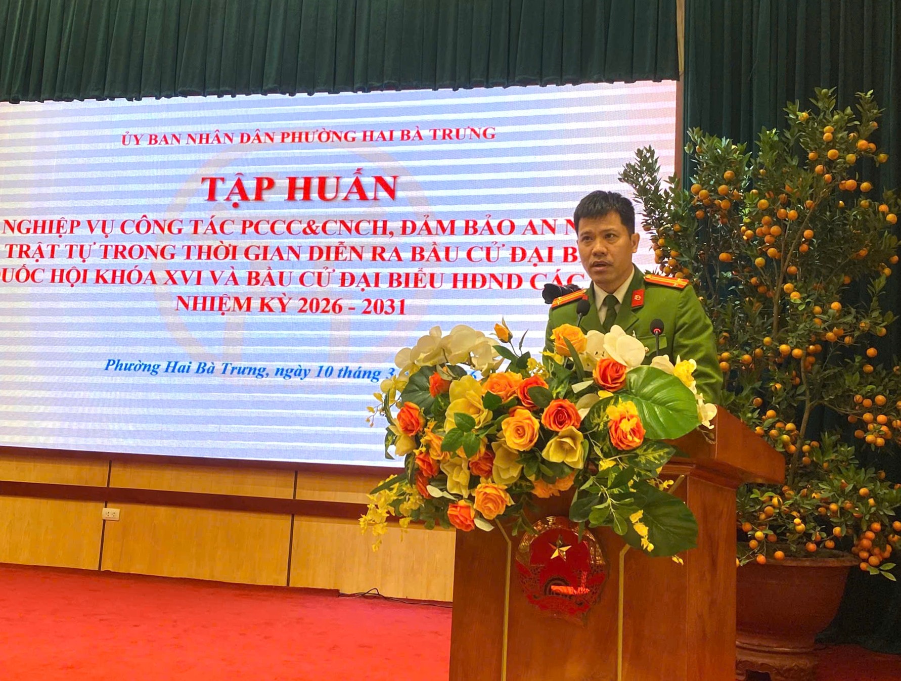 Phường Hai Bà Trưng tập huấn nghiệp vụ phòng cháy, chữa cháy cho các lực lượng phục vụ bầu cử- Ảnh 4.