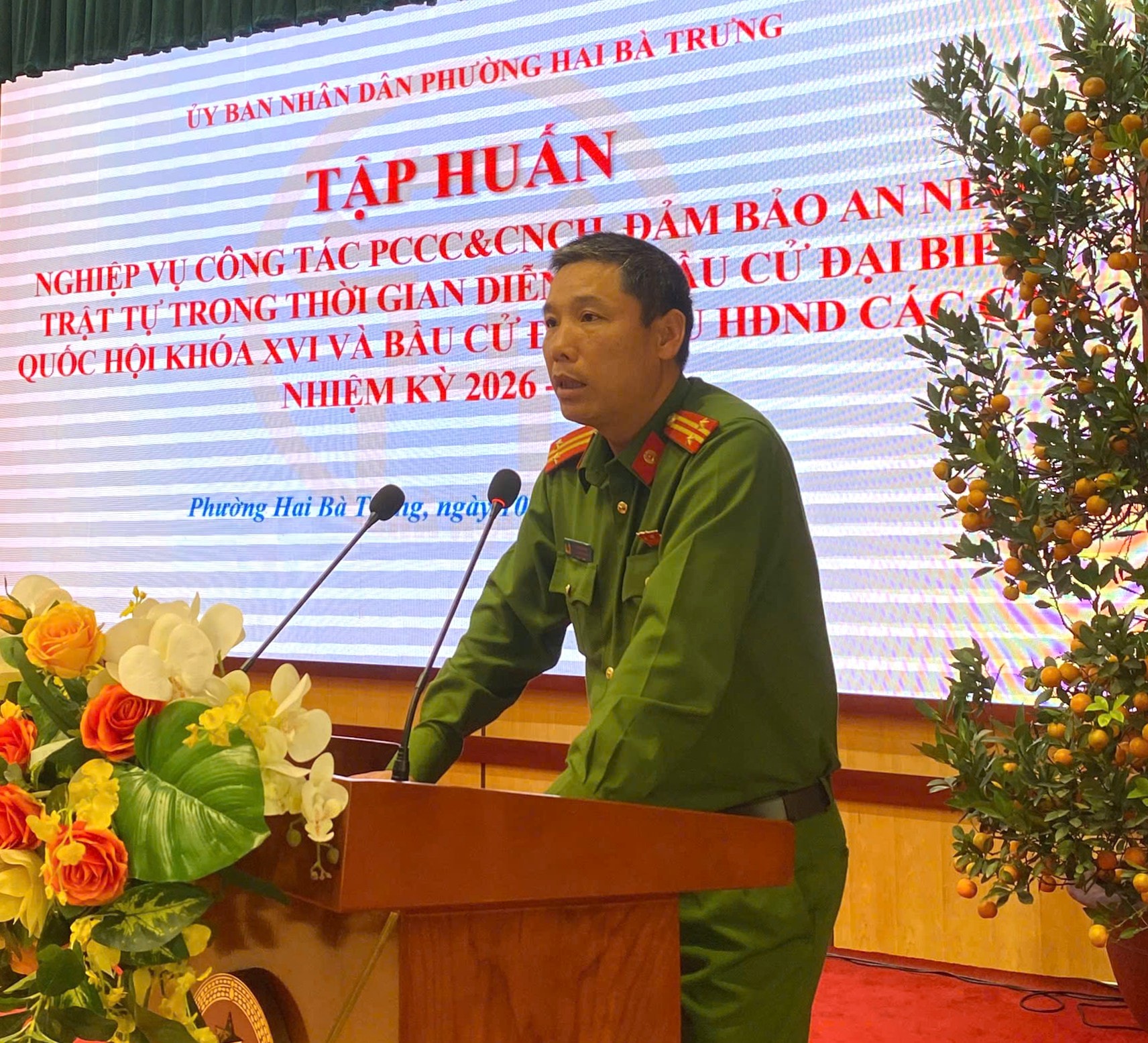 Phường Hai Bà Trưng tập huấn nghiệp vụ phòng cháy, chữa cháy cho các lực lượng phục vụ bầu cử- Ảnh 3.