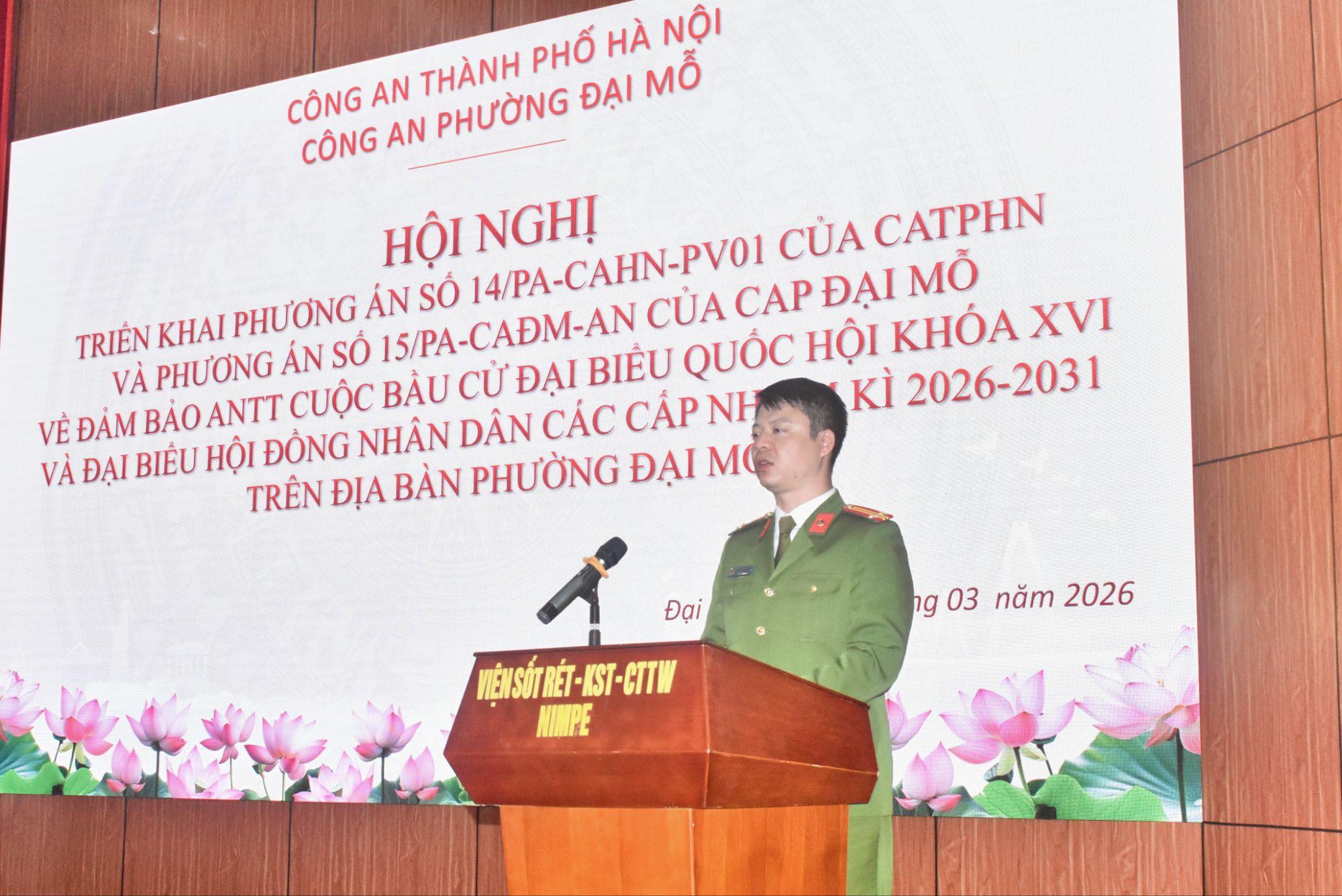 Công an phường Đại Mỗ triển khai phương án đảm bảo ANTT phục vụ bầu cử Đại biểu Quốc hội khoá XVI và Đại biểu Hội đồng Nhân dân các cấp nhiệm kỳ 2026-2031 trên địa bàn phường Đại Mỗ- Ảnh 3.