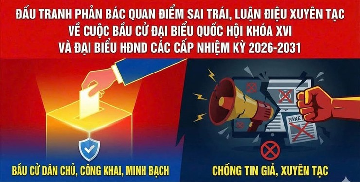 Phòng ngừa, đấu tranh với thông tin xấu, độc liên quan đến cuộc bầu cử đại biểu Quốc hội khóa XVI và HĐND các cấp nhiệm kỳ 2026 - 2031- Ảnh 1.