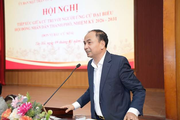 Hội nghị tiếp xúc cử tri với người ứng cử đại biểu HĐND Thành phố tại Đơn vị bầu cử số 06: Gửi trọn kỳ vọng vào những gương mặt "có tâm, có tầm"!- Ảnh 5.