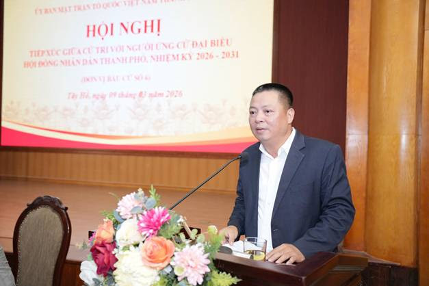 Hội nghị tiếp xúc cử tri với người ứng cử đại biểu HĐND Thành phố tại Đơn vị bầu cử số 06: Gửi trọn kỳ vọng vào những gương mặt "có tâm, có tầm"!- Ảnh 9.