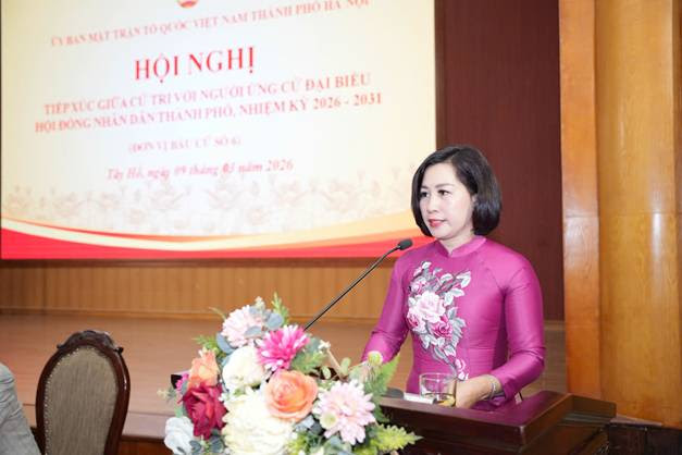 Hội nghị tiếp xúc cử tri với người ứng cử đại biểu HĐND Thành phố tại Đơn vị bầu cử số 06: Gửi trọn kỳ vọng vào những gương mặt "có tâm, có tầm"!- Ảnh 10.