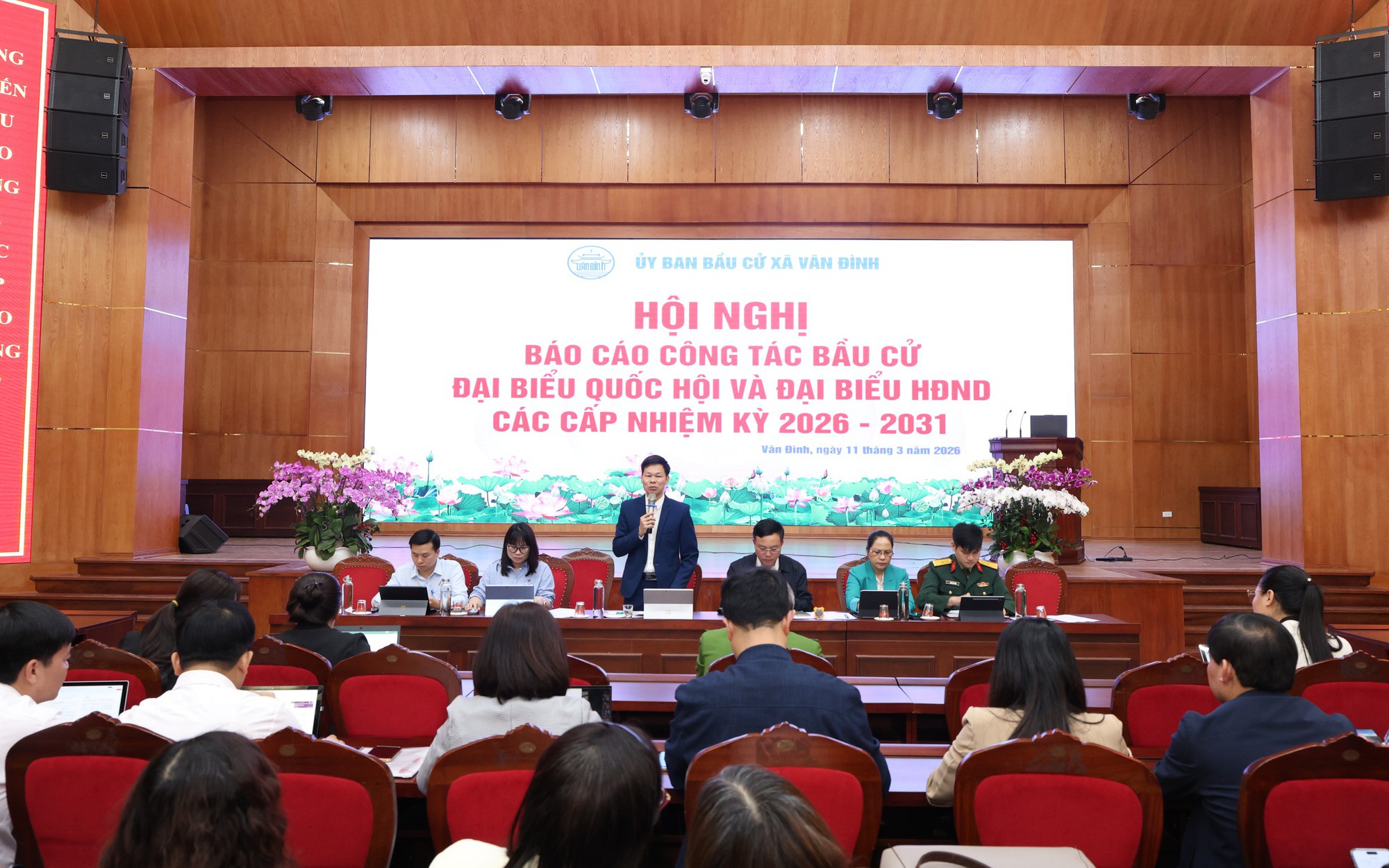 Hội nghị báo cáo công tác Bầu cử đại biểu Quốc hội và đại biểu HĐND các cấp nhiệm kỳ 2026 – 2031