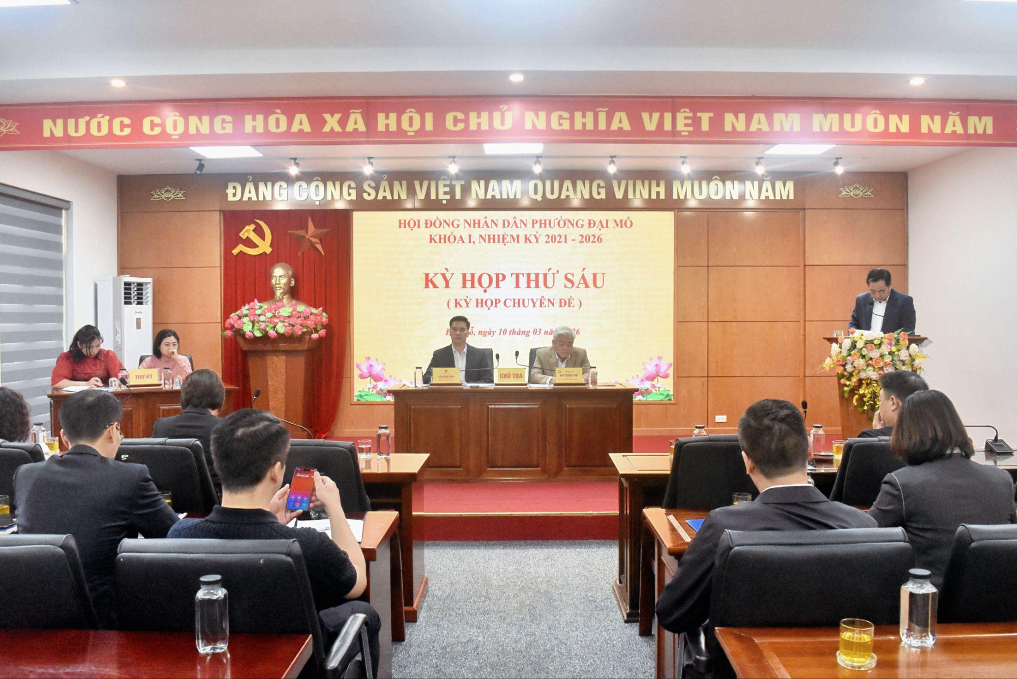 HĐND phường Đại Mỗ khoá I, nhiệm kỳ 2021 - 2026 tổ chức thành công Kỳ họp thứ 6 (kỳ họp chuyên đề)- Ảnh 2.