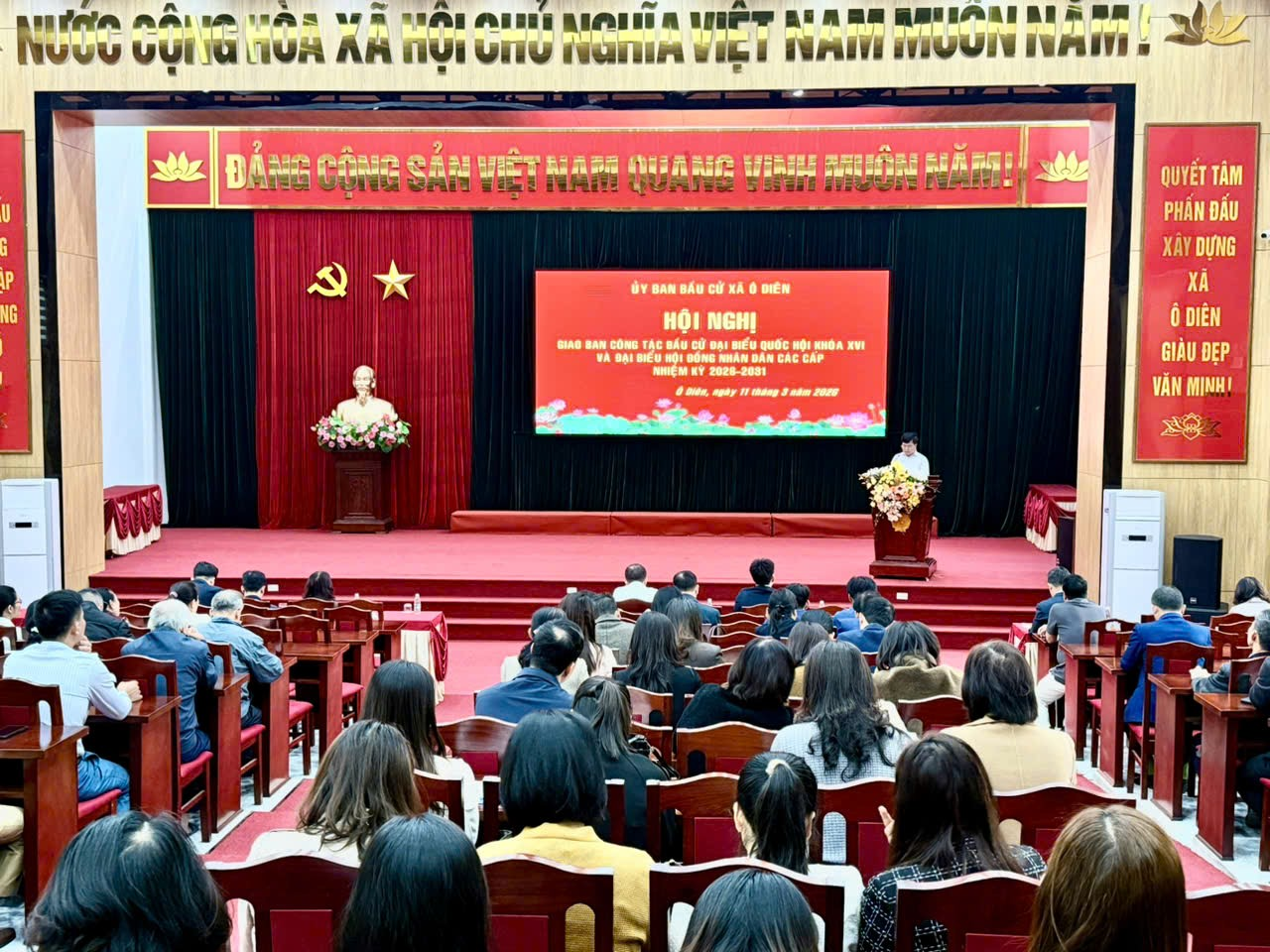 Xã Ô Diên chuẩn bị tốt cho ngày bầu cử- Ảnh 1.