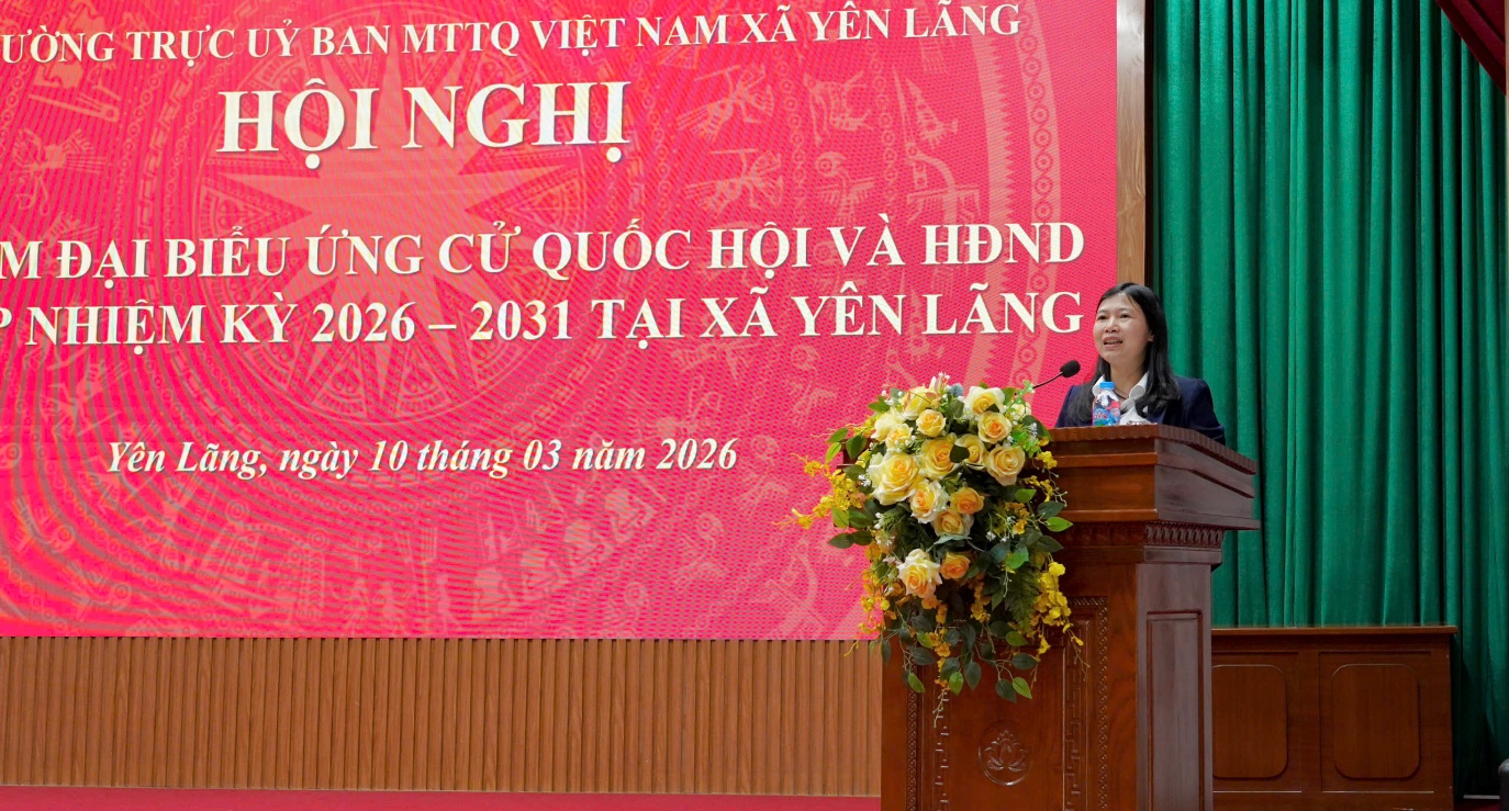 YÊN LÃNG TỔ CHỨC HỘI NGHỊ MẠN ĐÀM TIỂU SỬ NGƯỜI ỨNG CỬ ĐẠI BIỂU QUỐC HỘI KHÓA XVI VÀ HĐND CÁC CẤP NHIỆM KỲ 2026-2031- Ảnh 2.