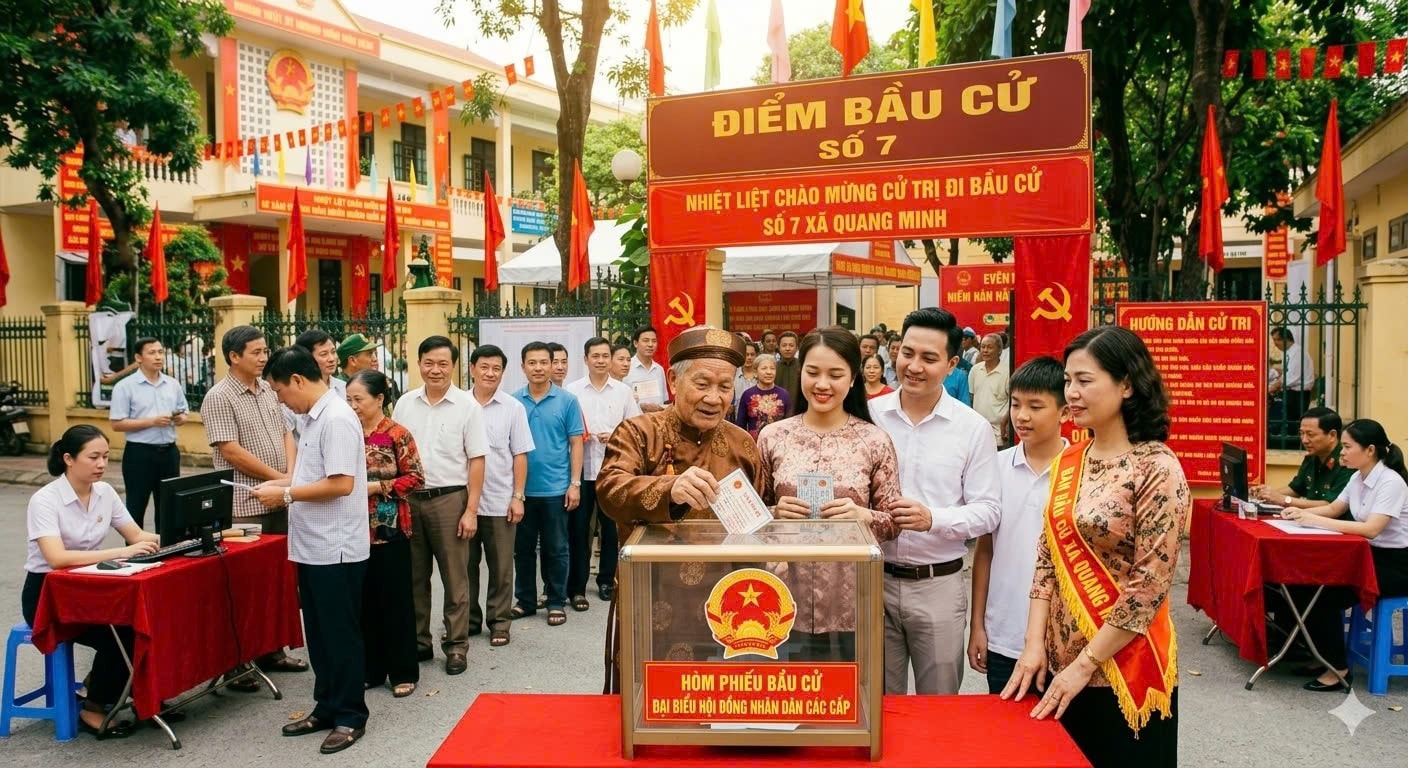 Quang Minh ứng dụng AI lan tỏa thông tin bầu cử- Ảnh 1.