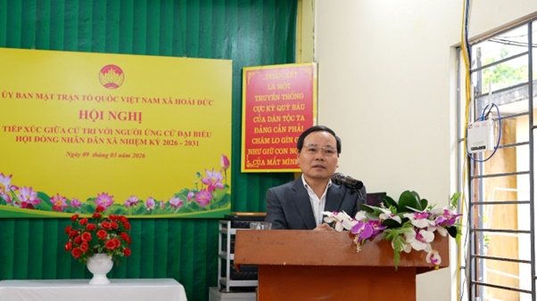 Tin tổng hợp: Hội nghị tiếp xúc cử tri vận động bầu cử đại biểu HĐND xã Hoài Đức khóa II, nhiệm kỳ 2026-2031- Ảnh 55.