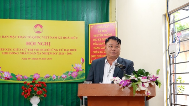 Tin tổng hợp: Hội nghị tiếp xúc cử tri vận động bầu cử đại biểu HĐND xã Hoài Đức khóa II, nhiệm kỳ 2026-2031- Ảnh 57.