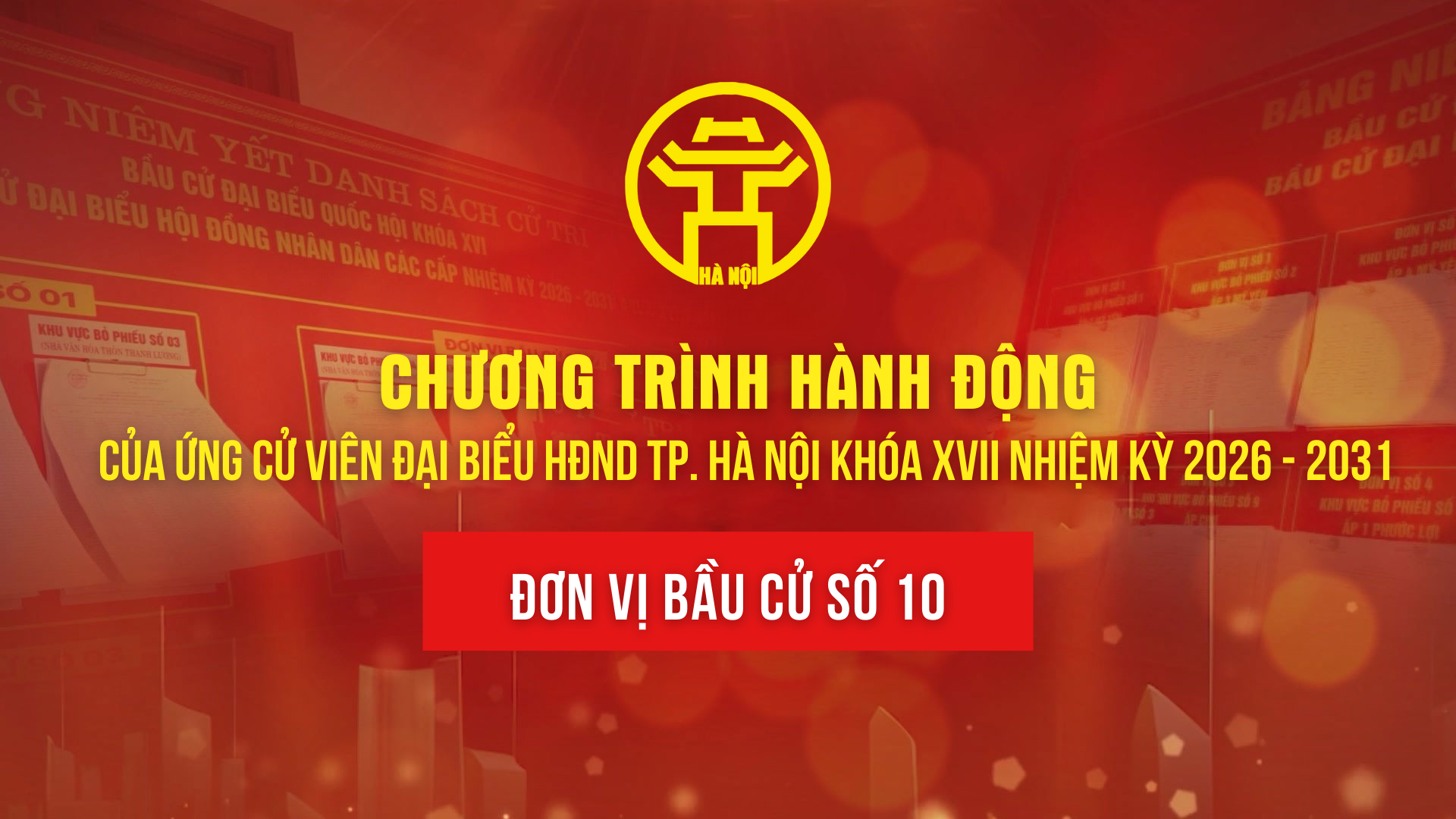 Chương trình hành động của ứng cử viên đại biểu HĐND TP. Hà Nội khóa XVII - Đơn vị bầu cử số 10- Ảnh 1.