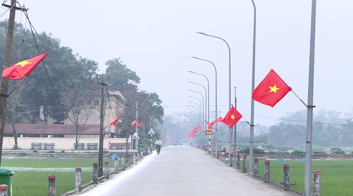 Trường Mầm non Phúc Hòa xây dựng "Tuyến đường cờ Tổ quốc" và điểm check in chào mừng Ngày bầu cử- Ảnh 2.