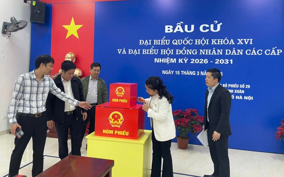 Phường Thanh Xuân kiểm tra công tác chuẩn bị bầu cử- Ảnh 1.