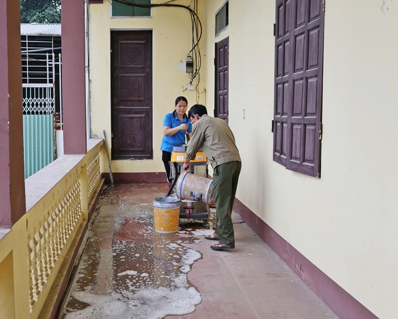 Công an xã Xuân Mai triển khai công tác đảm bảo ANTT phục vụ bầu cử.- Ảnh 5.