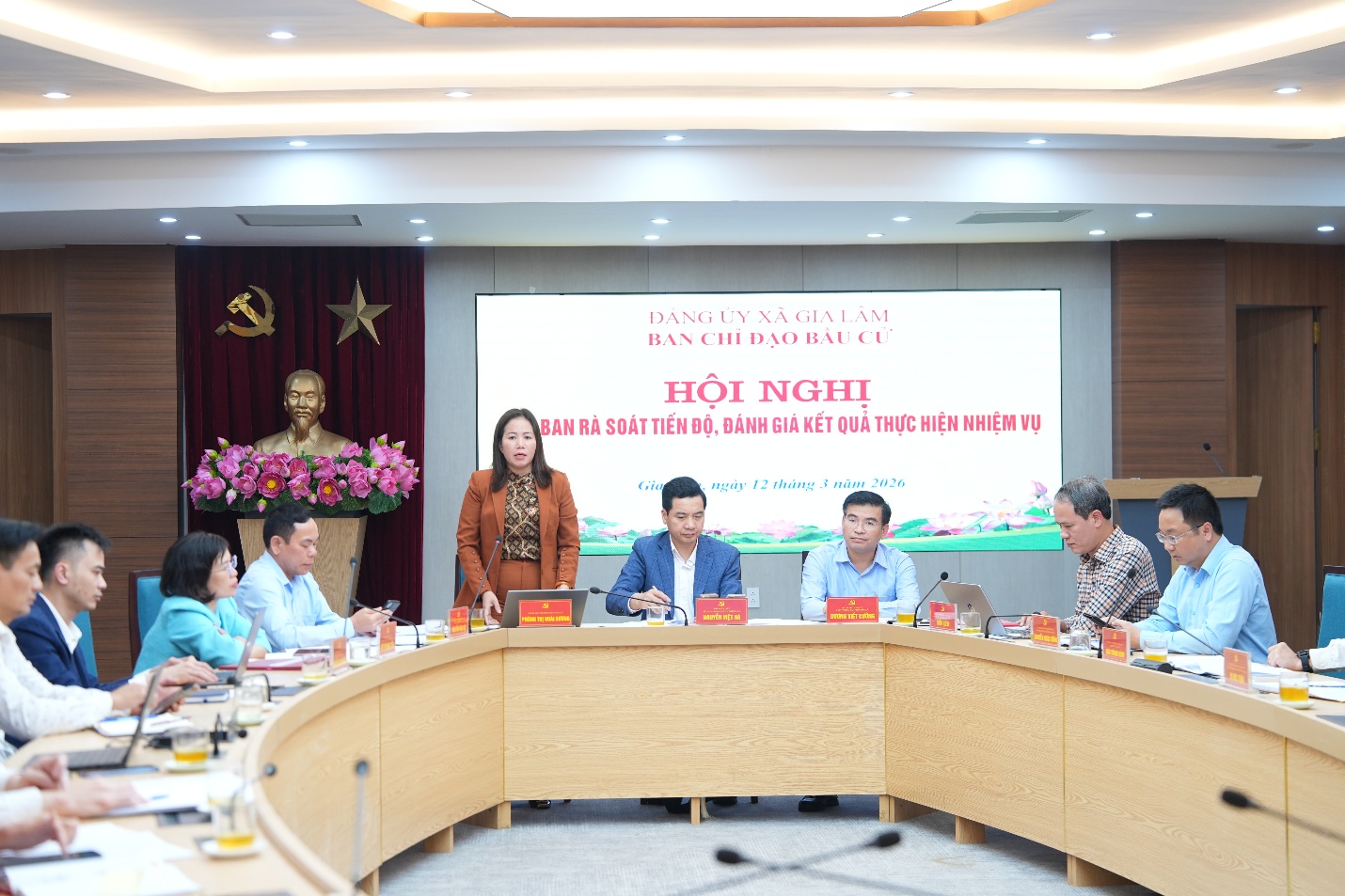 BCĐ bầu cử xã Gia Lâm giao ban rà soát tiến độ, đánh giá kết quả thực hiện nhiệm vụ bầu cử- Ảnh 6.