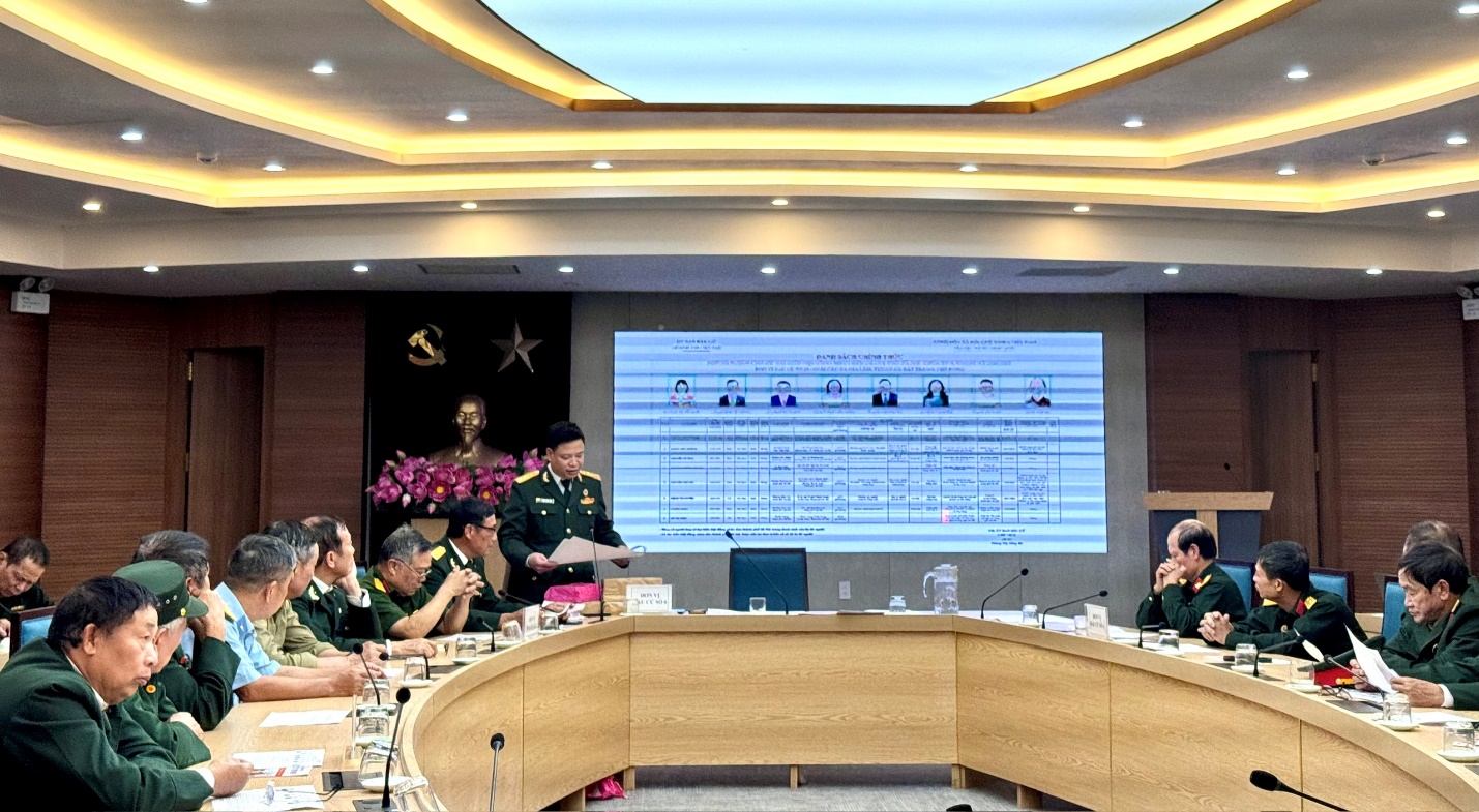 Hội Cựu Chiến binh xã Gia Lâm tổ chức Hội nghị mạn đàm tiểu sử người ứng cử đại biểu Quốc hội và HĐND các cấp- Ảnh 1.