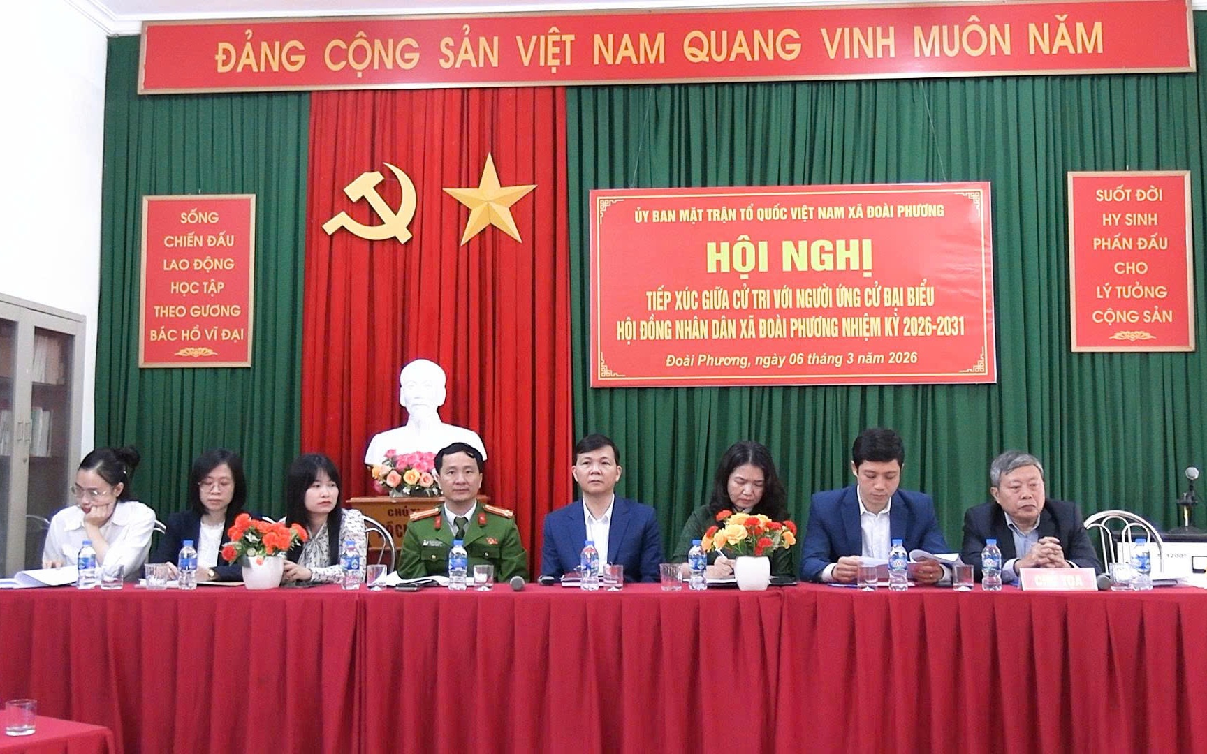 37 người ứng cử đại biểu HĐND xã Đoài Phương nhiệm kỳ 2026 – 2031 hoàn thành tiếp xúc cử tri tại 30 thôn.
