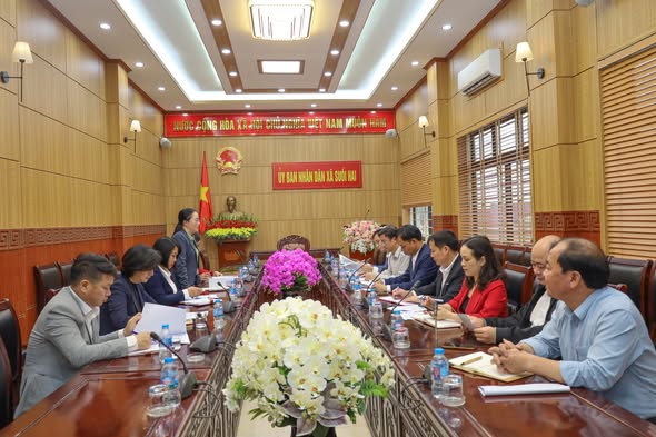 Đoàn giám sát số 06 của Ủy ban MTTQ Việt Nam thành phố Hà Nội kiểm tra công tác chuẩn bị bầu cử tại xã Suối Hai- Ảnh 1.