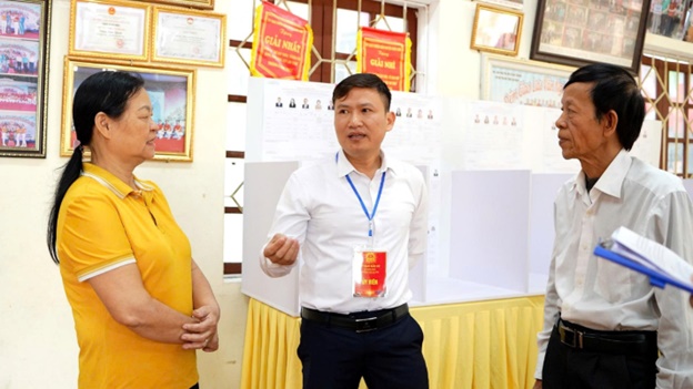 Đồng chí Kiều Duy Tập – UV BTV, Chủ nhiệm Ủy ban Kiểm tra Đảng ủy xã kiểm tra, giám sát công tác bầu cử- Ảnh 5.