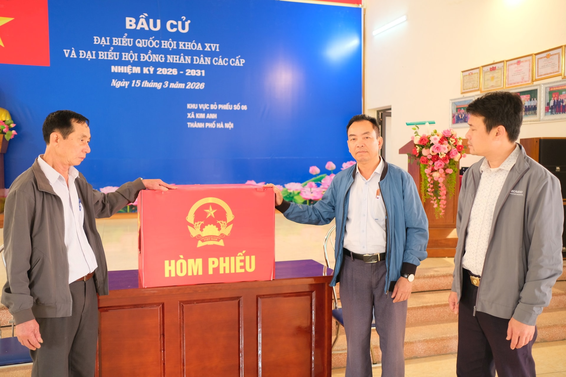 Xã Kim Anh: Cử tri hào hứng hướng về ngày hội bầu cử- Ảnh 1.