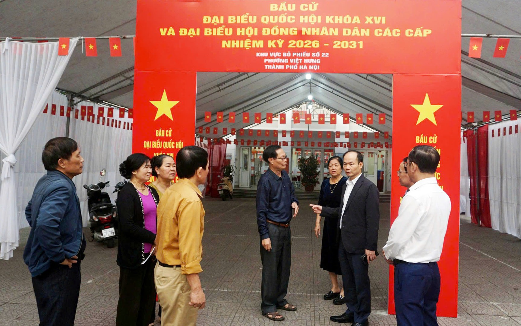 34 khu vực bỏ phiếu phường Việt Hưng sẵn sàng cho ngày hội non sông