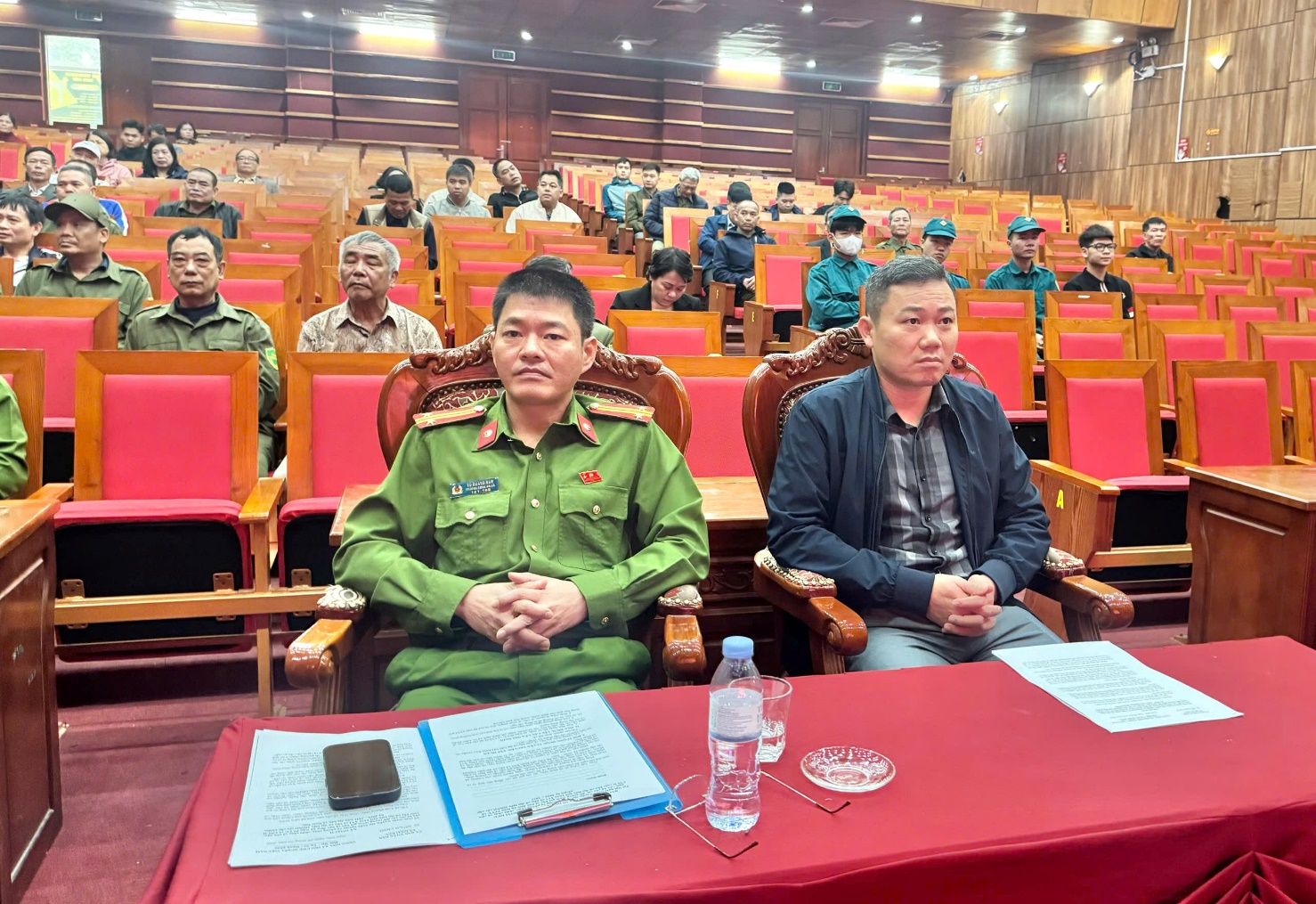 Xã Hoài Đức tập huấn PCCC&CNCH bảo đảm an toàn các điểm bầu cử trên địa bàn- Ảnh 1.