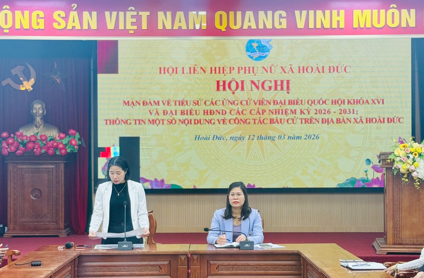 Cử tri phụ nữ Hoài Đức gửi gắm kỳ vọng đối với các ứng cử viên- Ảnh 2.