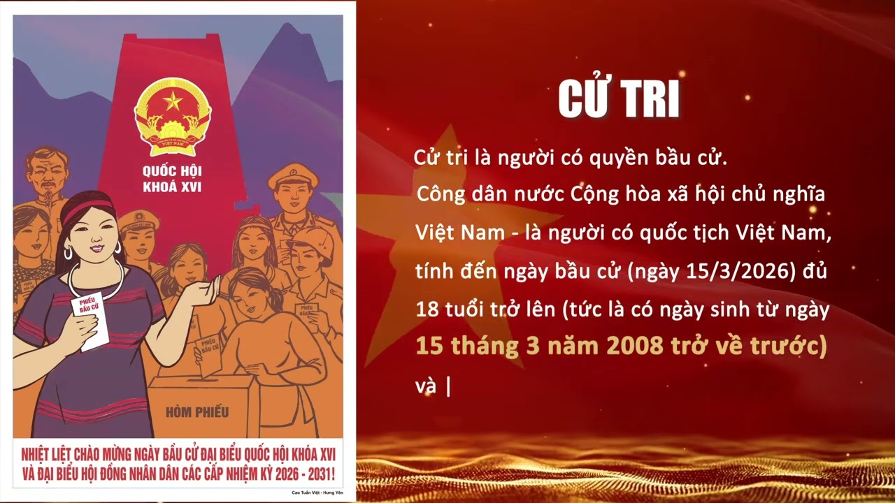 Một số quy định về cử tri và danh sách cử tri