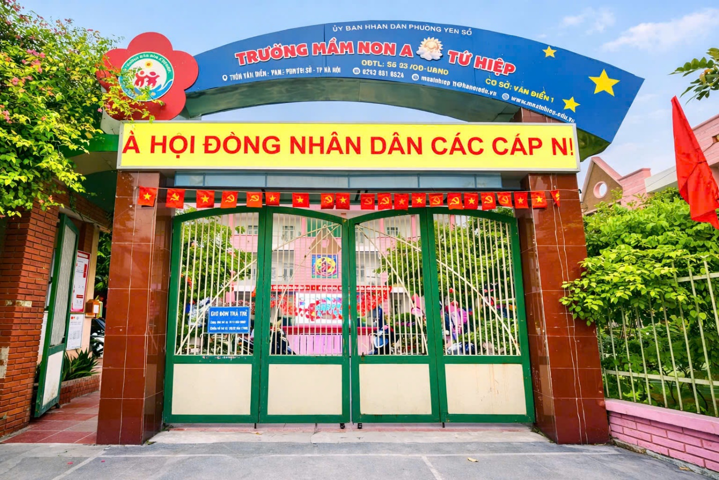 Không khí hướng về ngày bầu cử đại biểu quốc hội và đại biểu HĐND các cấp lan tỏa tại trường mầm non A Tứ Hiệp- Ảnh 1.