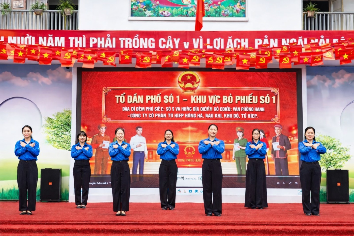 Không khí hướng về ngày bầu cử đại biểu quốc hội và đại biểu HĐND các cấp lan tỏa tại trường mầm non A Tứ Hiệp- Ảnh 3.