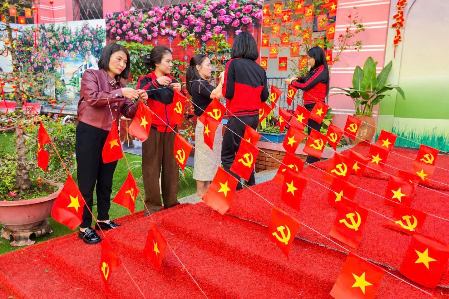 Không khí hướng về ngày bầu cử đại biểu quốc hội và đại biểu HĐND các cấp lan tỏa tại trường mầm non A Tứ Hiệp- Ảnh 4.