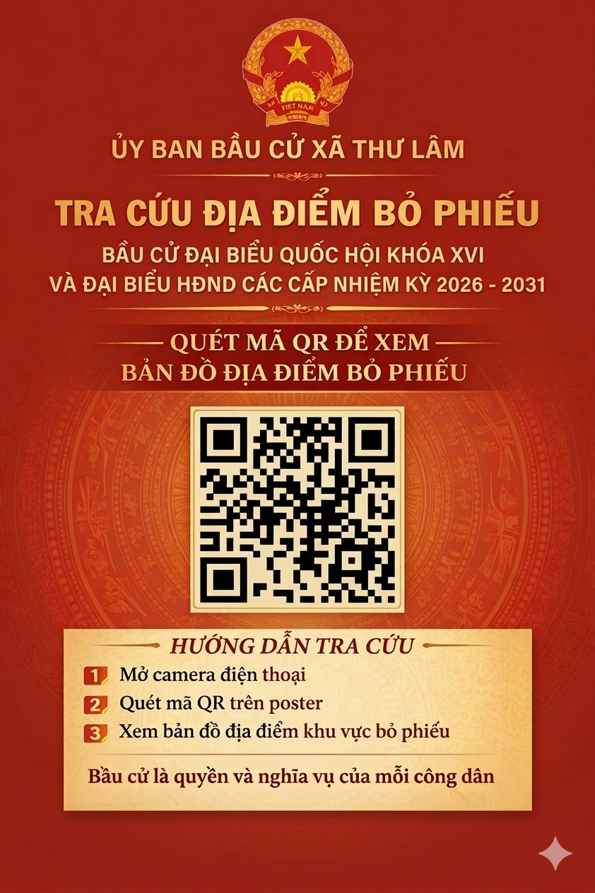 Xã Thư Lâm triển khai bản đồ số tra cứu khu vực bỏ phiếu- Ảnh 1.