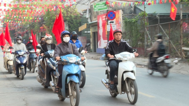 Trung tâm Dịch vụ tổng hợp Hoài Đức ra quân tuyên truyền lưu động hướng tới ngày bầu cử toàn dân- Ảnh 5.