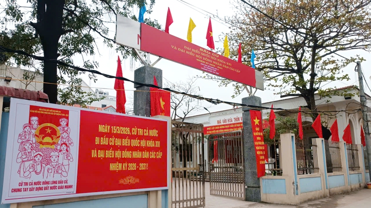 Xã Thượng Phúc rực rỡ cờ hoa chào mừng ngày bầu cử Đại biểu Quốc hội, đại biểu HĐND các cấp nhiệm kỳ 2026 -2031- Ảnh 2.