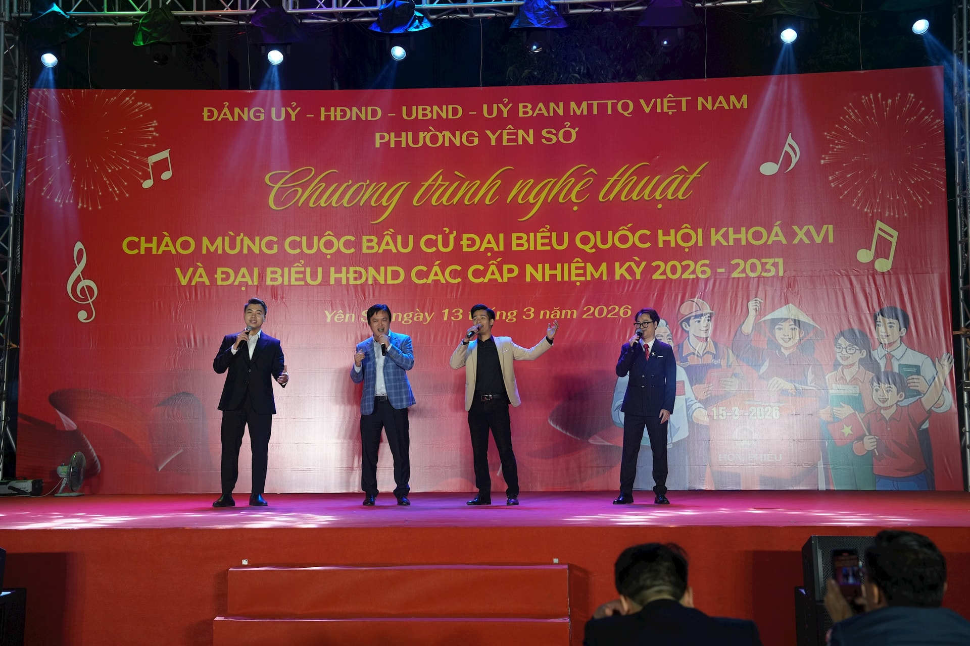 Phường Yên Sở tổ chức chương trình nghệ thuật chào mừng ngày bầu cử- Ảnh 5.