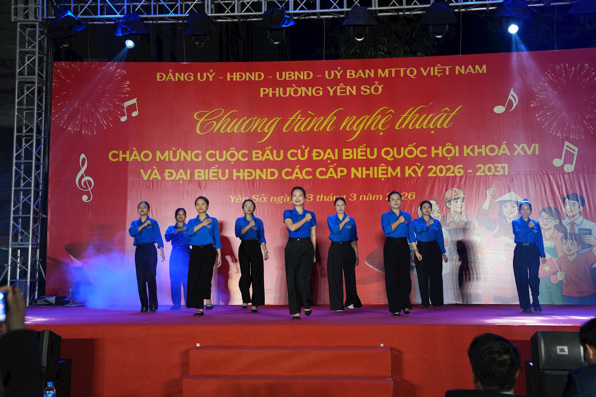 Phường Yên Sở tổ chức chương trình nghệ thuật chào mừng ngày bầu cử- Ảnh 6.