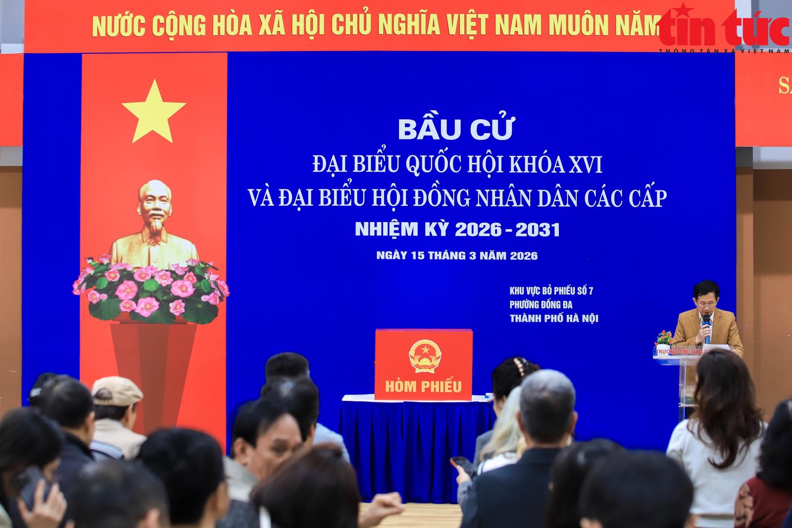 Phường có hơn 60.000 cử tri ở Hà Nội chạy thử quy trình bỏ phiếu- Ảnh 1.