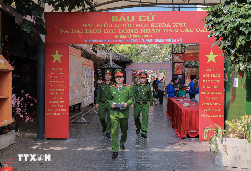 Hà Nội: Phường Cửa Nam triển khai đồng bộ phương án bảo vệ an ninh bầu cử- Ảnh 2.