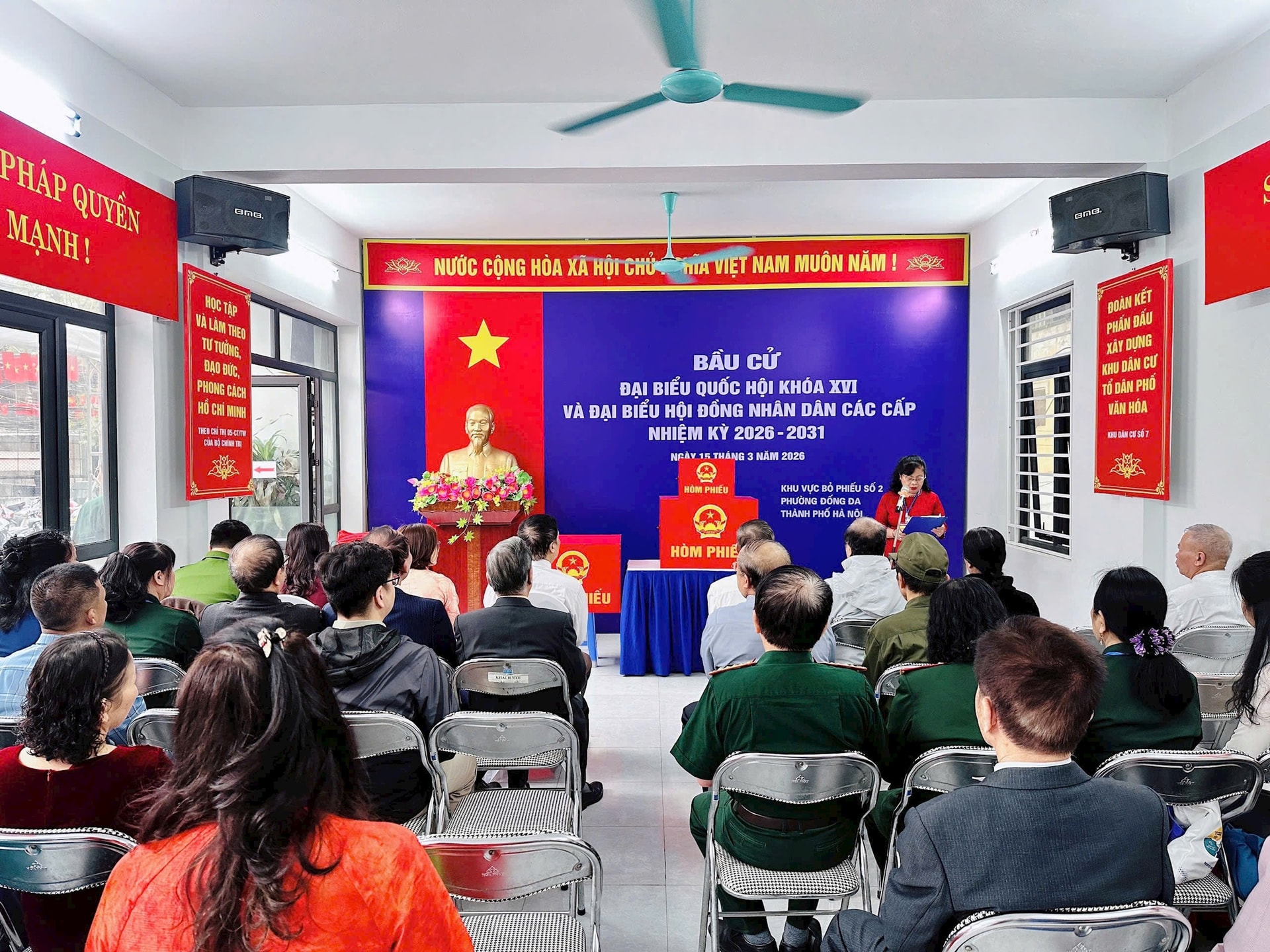 Đống Đa vận hành thử quy trình bầu cử- Ảnh 1.