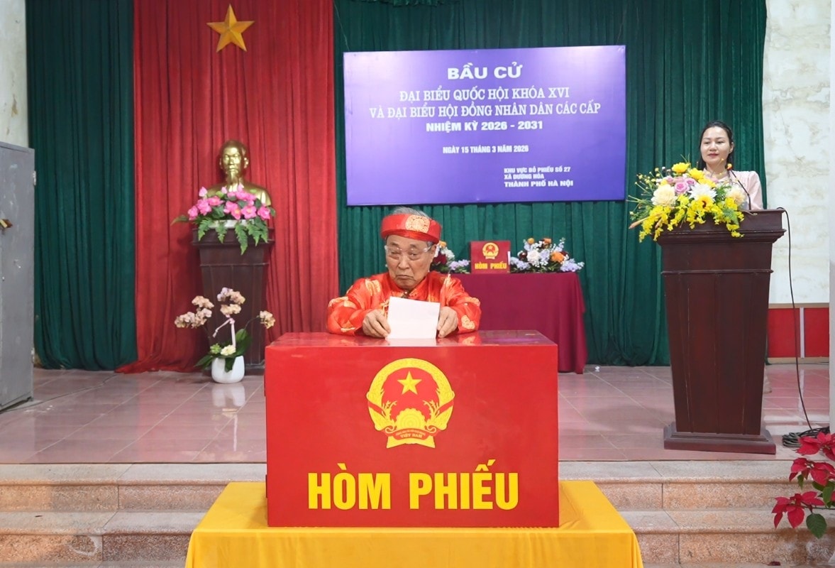 Toàn cảnh không khí bầu cử tại 126 xã, phường của Hà Nội- Ảnh 117.