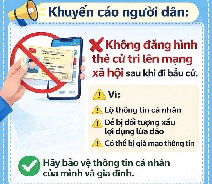 Nguy cơ lộ dữ liệu cá nhân từ việc đăng ảnh thẻ cử tri lên mạng- Ảnh 1.