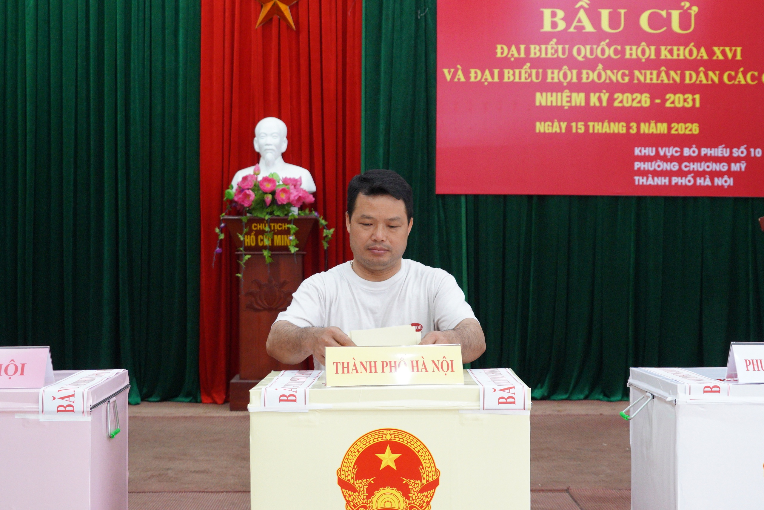 Cử tri phường Chương Mỹ hân hoan đi bầu cử đại biểu Quốc hội khóa XVI và đại biểu HĐND các cấp, nhiệm kỳ 2026 - 2031- Ảnh 25.