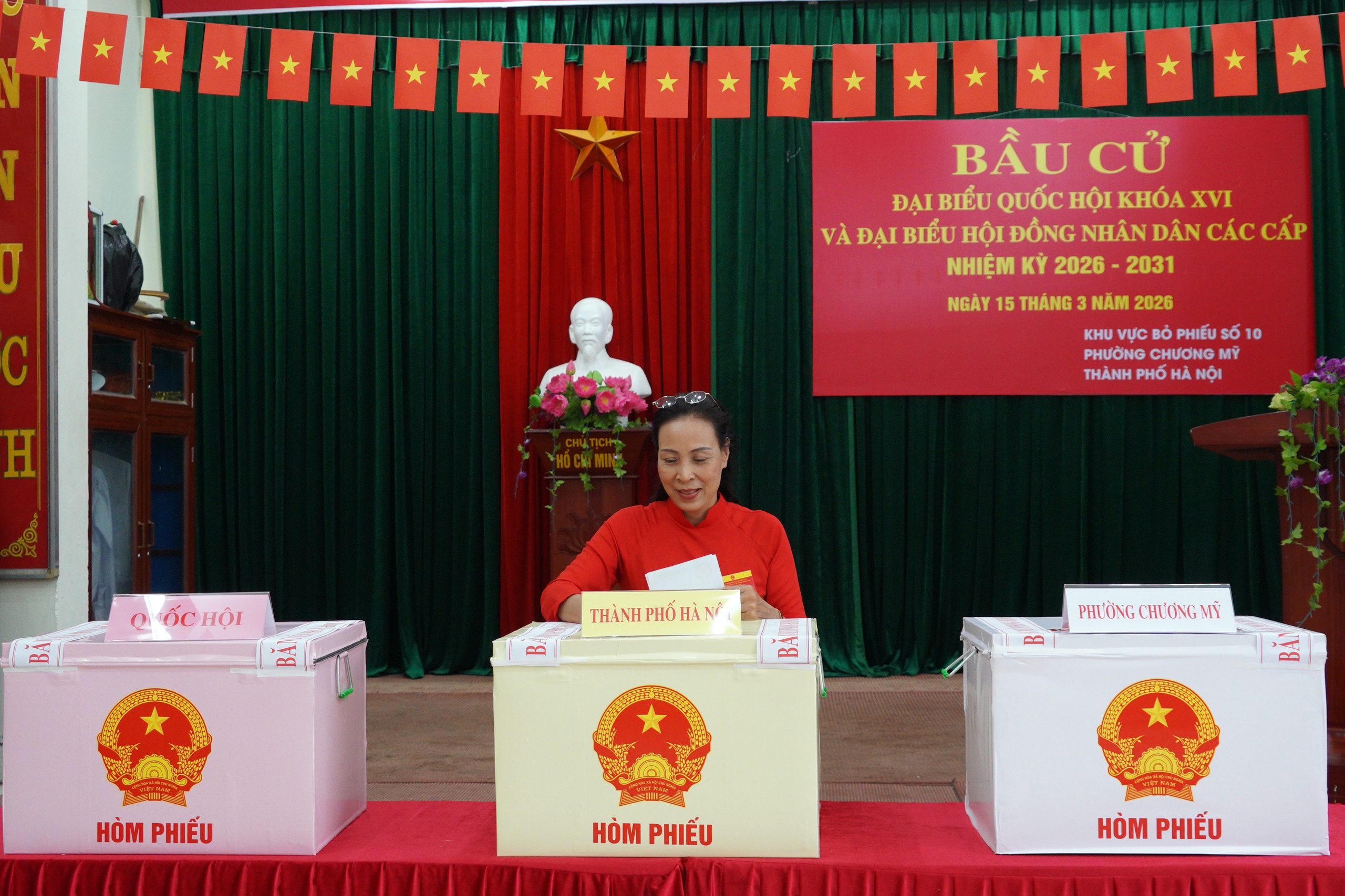 Cử tri phường Chương Mỹ hân hoan đi bầu cử đại biểu Quốc hội khóa XVI và đại biểu HĐND các cấp, nhiệm kỳ 2026 - 2031- Ảnh 26.