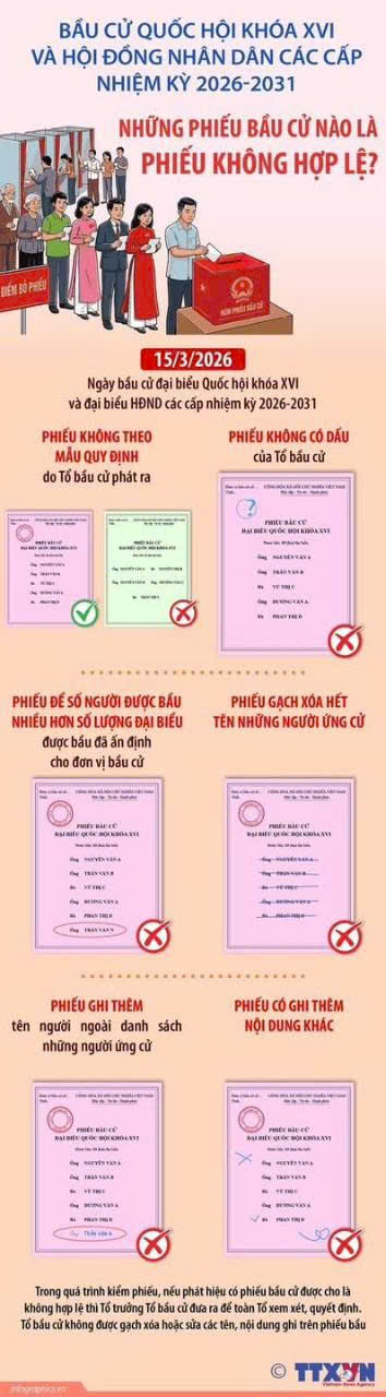 Bầu cử Quốc hội và HĐND: Những phiếu bầu cử nào là phiếu không hợp lệ?- Ảnh 1.