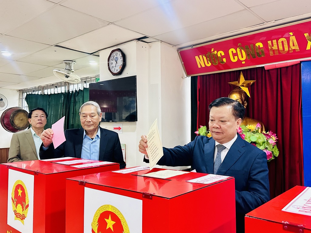 Đúng 6h30 sáng 15/3: Phường Phương Liệt đồng loạt khai mạc Ngày hội bầu cử toàn dân- Ảnh 8.