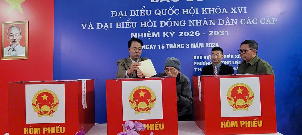 Đúng 6h30 sáng 15/3: Phường Phương Liệt đồng loạt khai mạc Ngày hội bầu cử toàn dân- Ảnh 9.