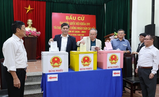 Xuân Mai tổ chức thành công ngày bầu cử – không khí phấn khởi, an toàn, đúng luật- Ảnh 7.